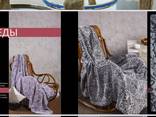 Bedding, kitchen and bath accessories made of natural corrugated, ecologically clean linen - фото 13