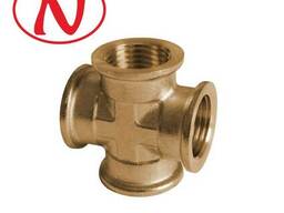 Brass cross-piece 1/2F-1/2F-1/2F-1/2F /HS