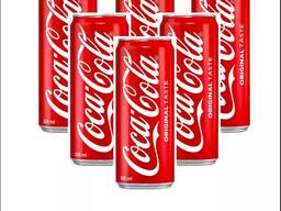 Coca Cola Soft Drink / Original coca cola 330ml cans. Coca Cola bottle