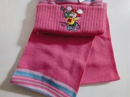 Детский комплект шапочка и шарфик tgi001