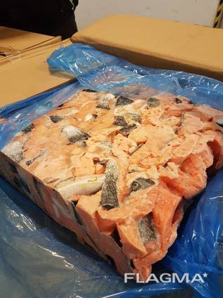 ASC, MSC frozen fish products from the cold store in Lithuania.