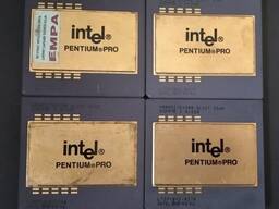 Intel Pentium pro Ceramic CPU scrap Gold scrap i486 and 386