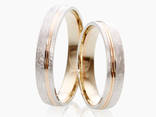 Обручальные кольца с комбинированными цветами золота - фото 6