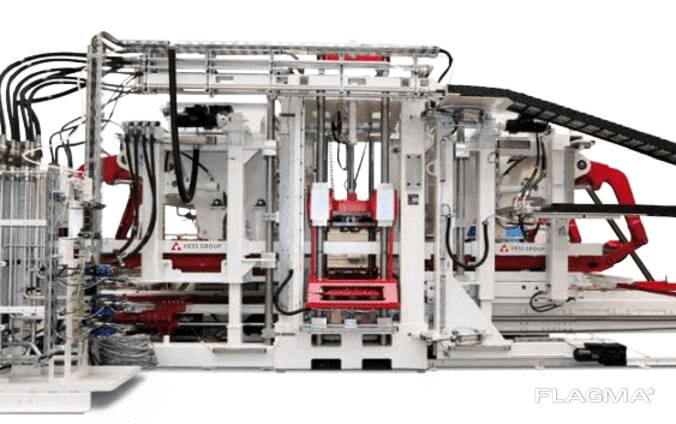 Linea di produzione di blocchi Hess Multimat RH 1000 usata (1200 m2), 2008
