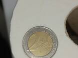 Moneta da 2 Euro Belgio 2000 con conio errato - фото 2