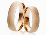 Обручальные кольца с комбинированными цветами золота - фото 1