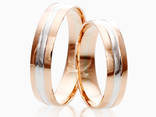 Обручальные кольца с комбинированными цветами золота