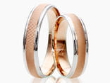 Обручальные кольца с комбинированными цветами золота - фото 7