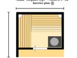 Sauna da esterno "Elegance Type" — Modello E 1/1K (isolata) 2,45 × 2,30 m Prezzo promozionale –20% - фото 2