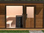 Sauna da esterno "Tipo Elegance" — Modello E 2/2K (isolata) 3,70 × 2,30 m Prezzo promozionale –15% - фото 1