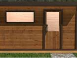Sauna da esterno "Tipo Elegance" — Modello E 2/2K (isolata) 3,70 × 2,30 m Prezzo promozionale –15% - фото 2