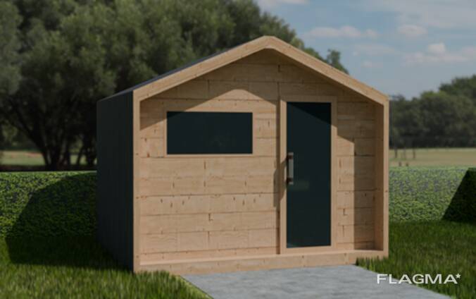 Sauna da esterno "Northern" — Modello B 4/2K (isolata) 2,96 × 2,40 m Prezzo promozionale –30%