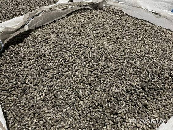 Pellet combustibile da gusci di girasole 8 mm