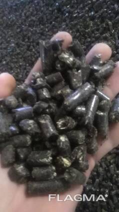 Pellet di bucce di girasole