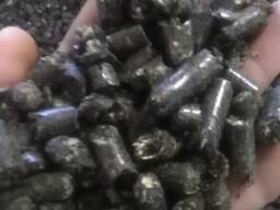 Pellet di bucce di girasole