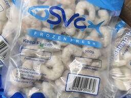 Gamberi Vannamei, Gamberi Tigre Neri Crudi (Sgusciati e Privati dell'intestino), Gamberi cotti