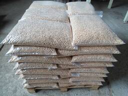 Wood pellets granules for burning